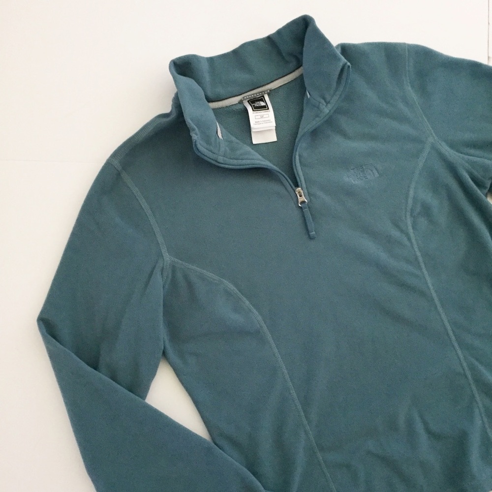North Face Blue TKA 100 1/4 Zip